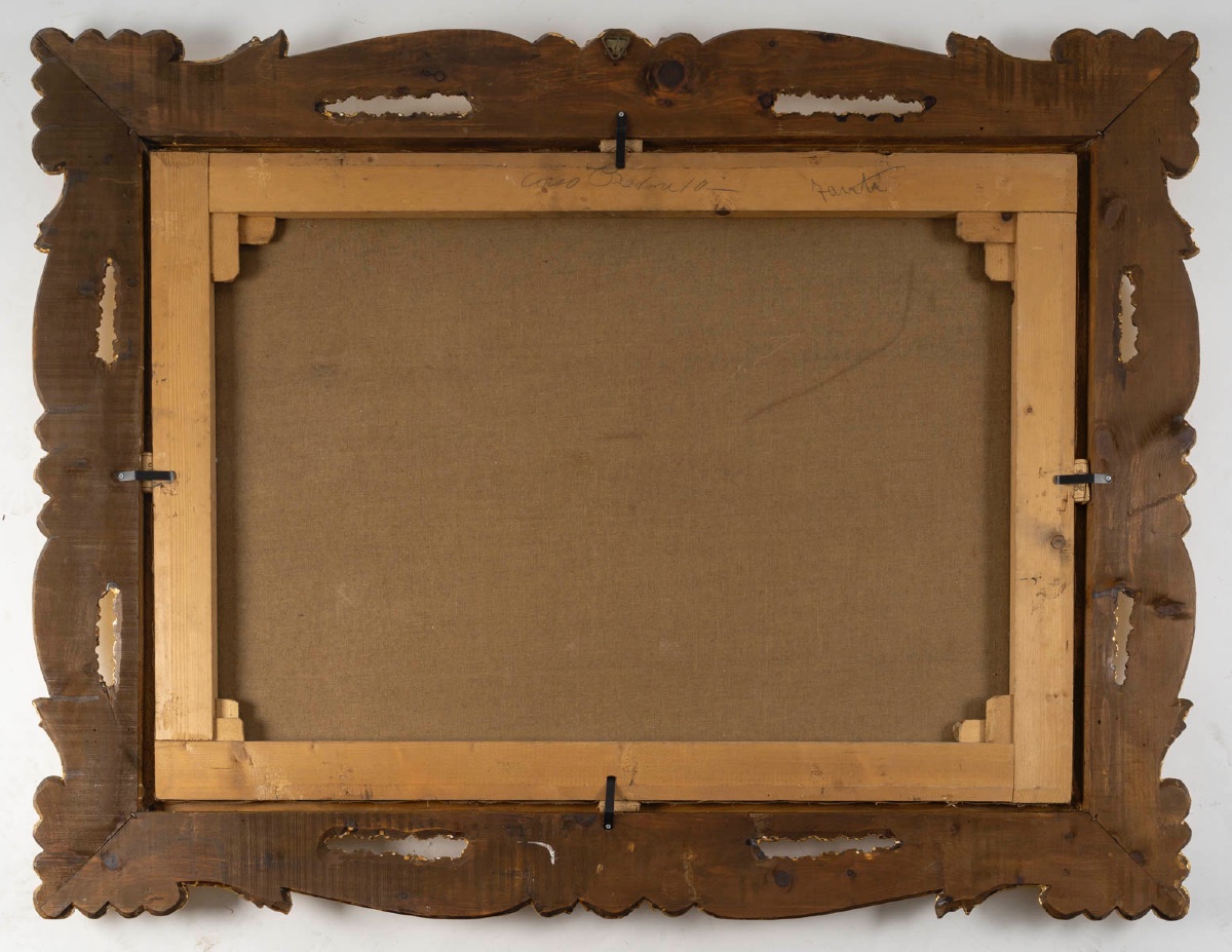 Un tableau huile sur toile scène galante , fin XIXème siècle -photo-8