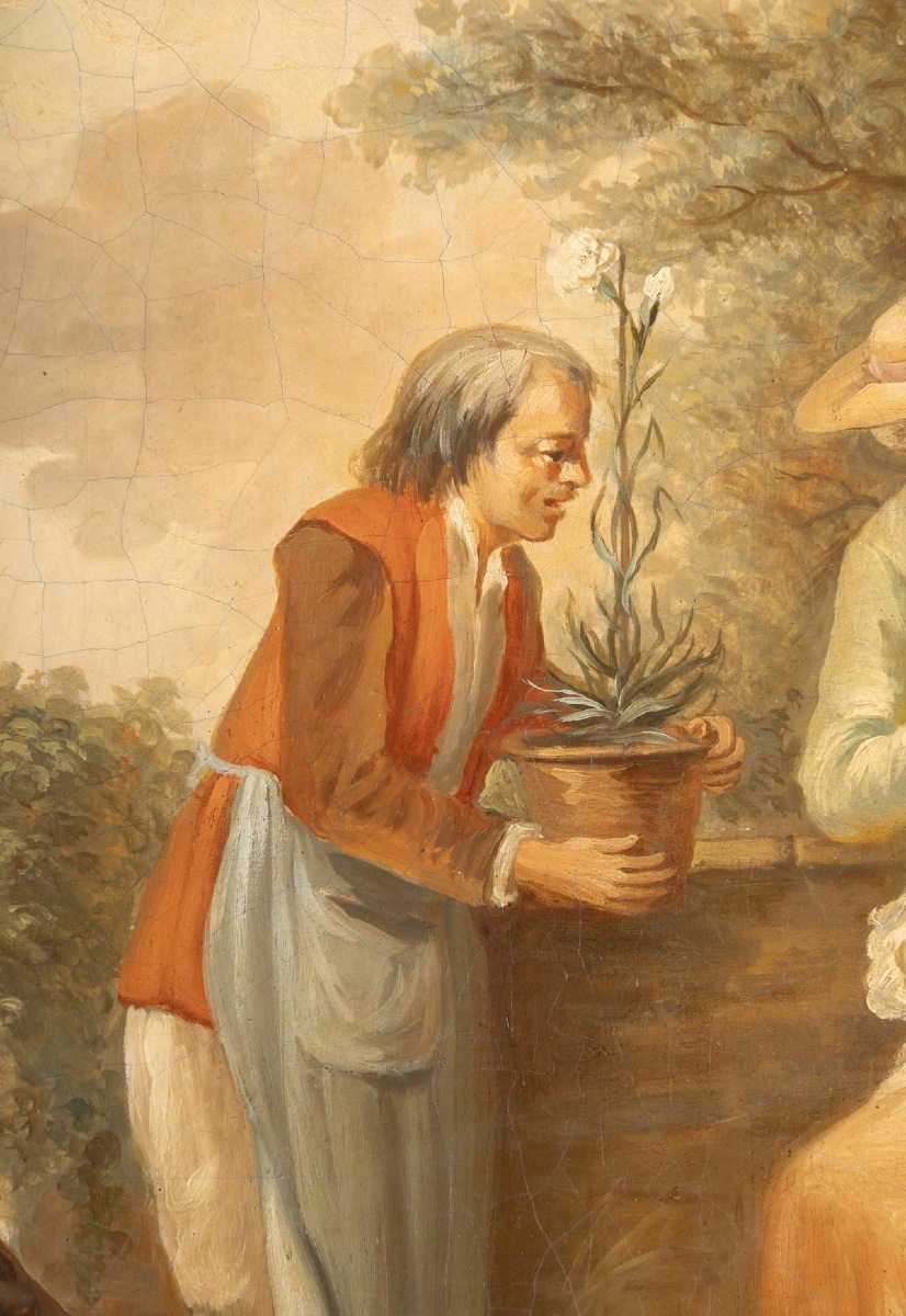 A Pair Of Paintings Depicting Gallant Scenes, Late 19th Century -photo-2