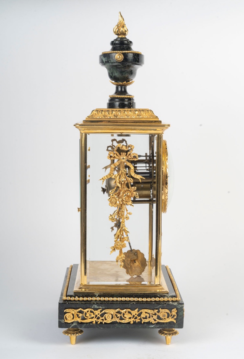 A Gilt Bronze And Sea-green Marble Trim, Late 19th Century -photo-5