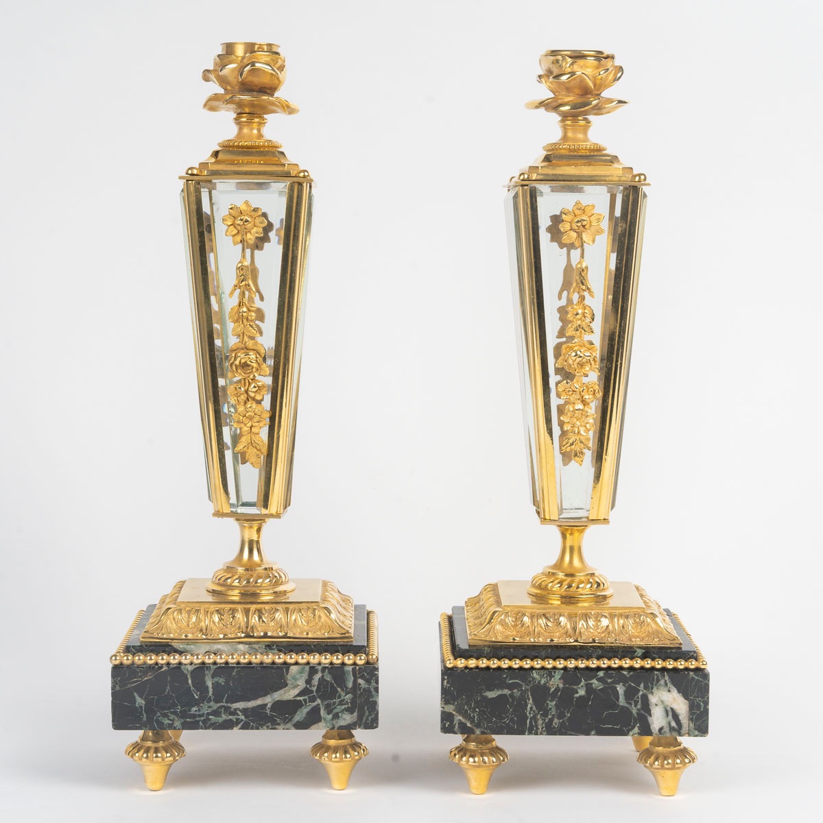 A Gilt Bronze And Sea-green Marble Trim, Late 19th Century -photo-6