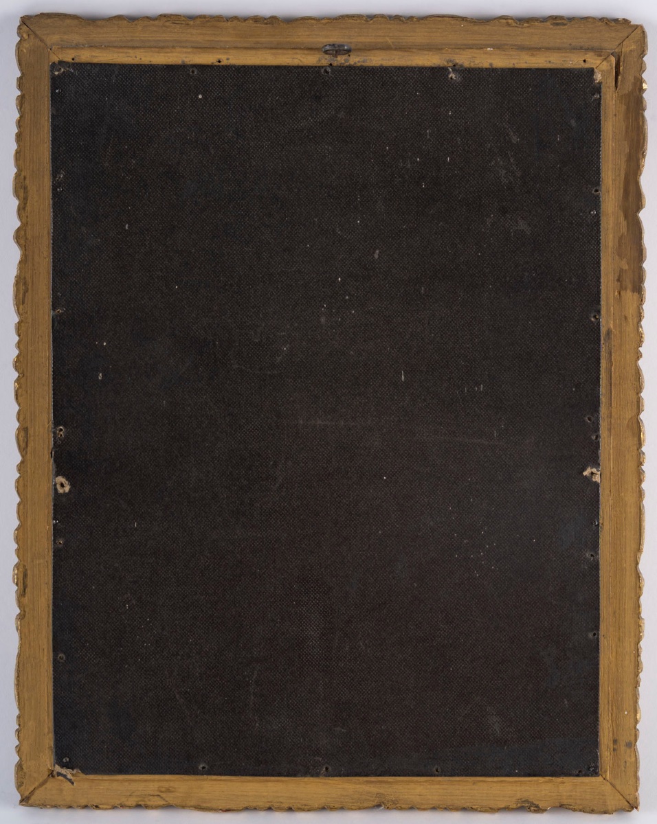 Plaque en porcelaine encadré, fin XIXème siècle -photo-6