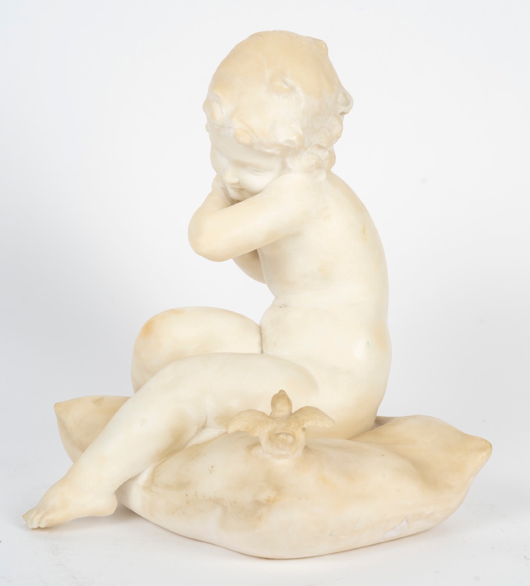 Gory Marble Sculpture, Early 20th Century-photo-2
