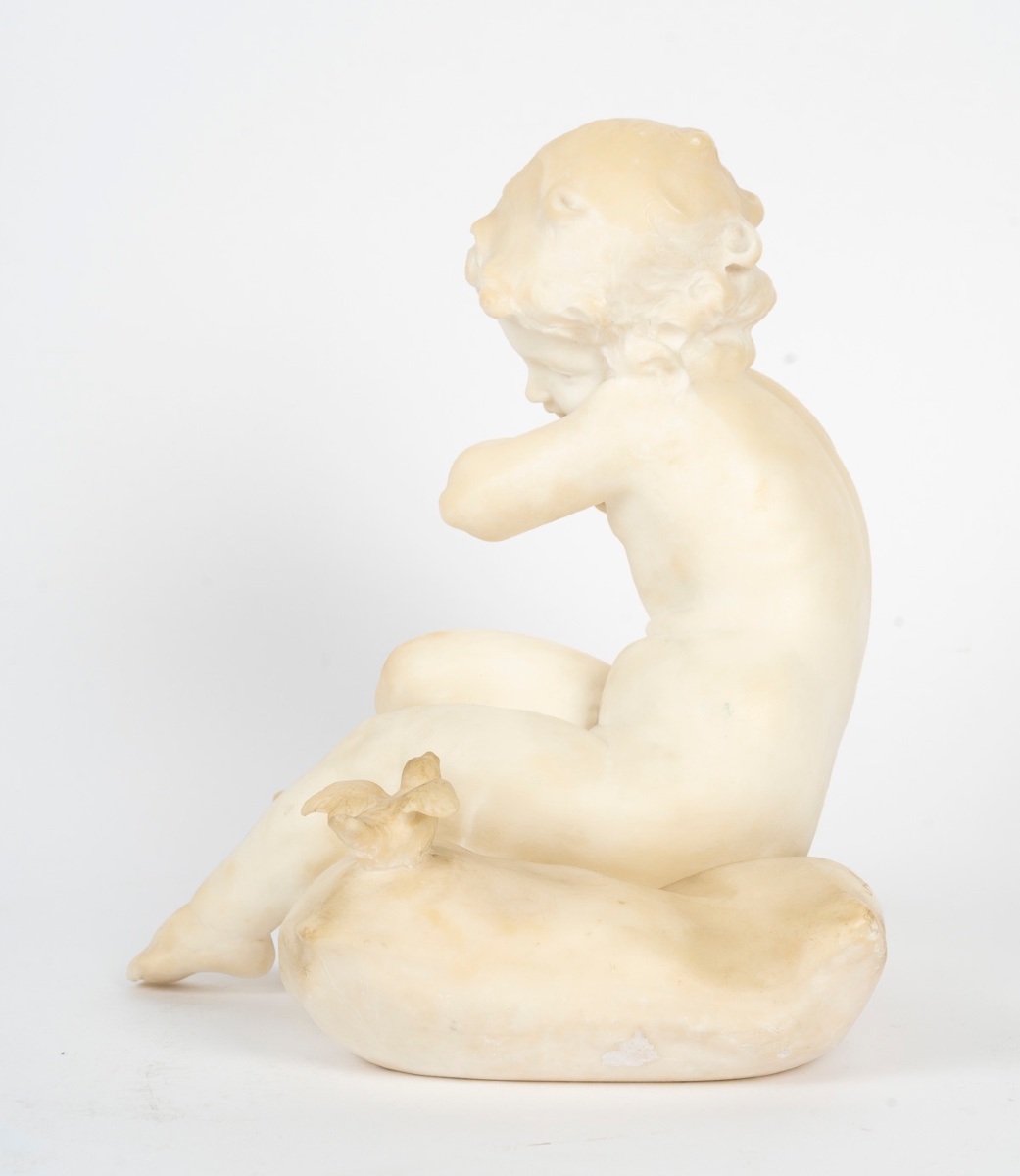 Gory Marble Sculpture, Early 20th Century-photo-4
