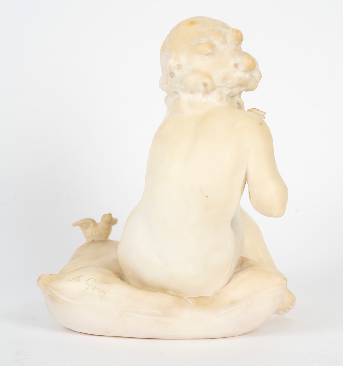 Gory Marble Sculpture, Early 20th Century-photo-3