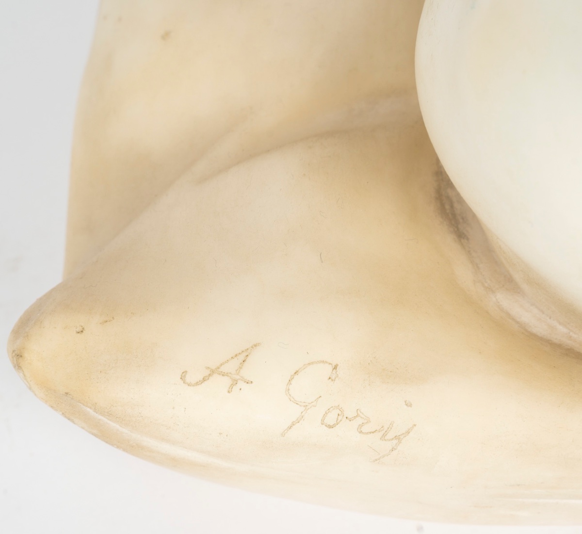 Gory Marble Sculpture, Early 20th Century-photo-5