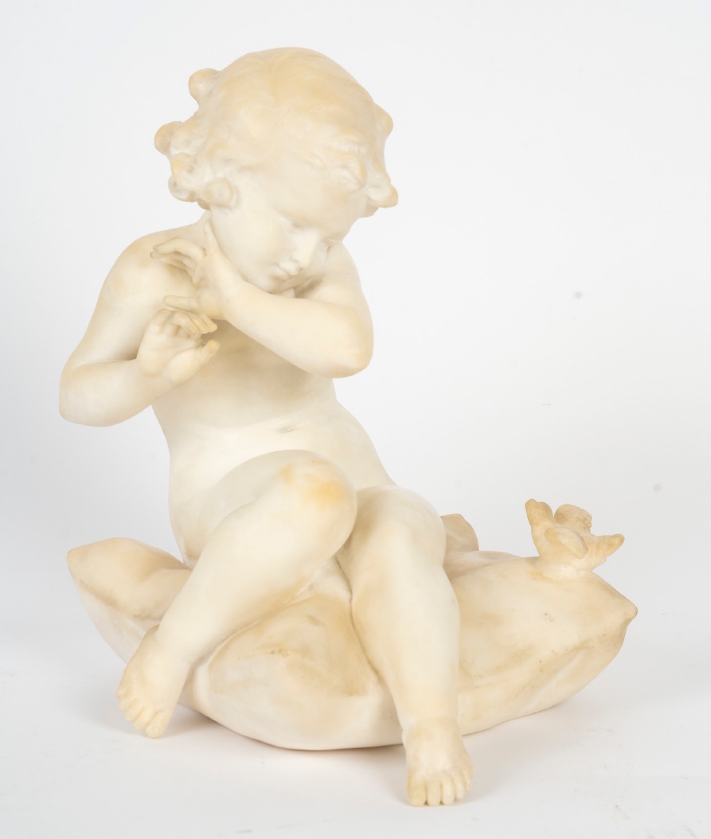 Gory Marble Sculpture, Early 20th Century-photo-7