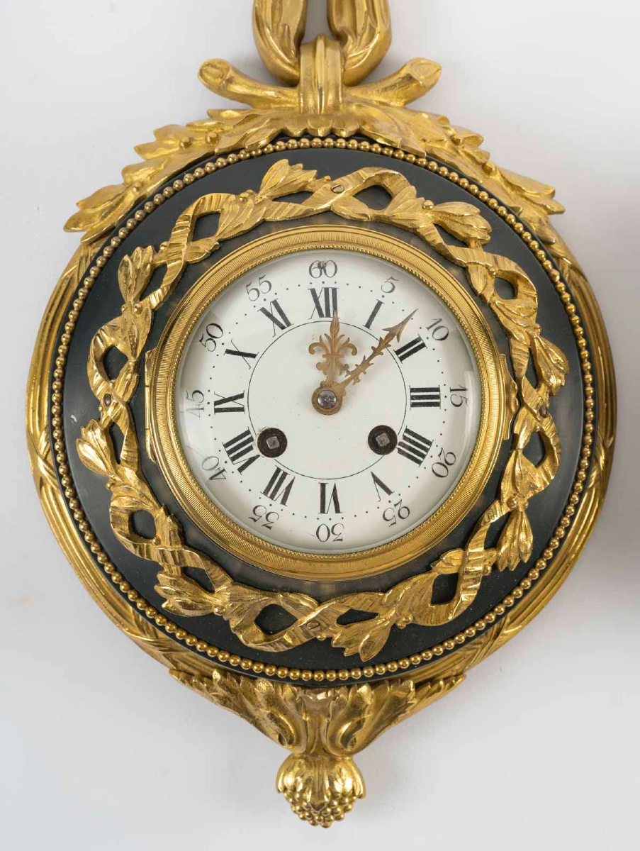 A Pair Of Ormolu Wall Sconces And A Barometer, Late 19th Century-photo-3