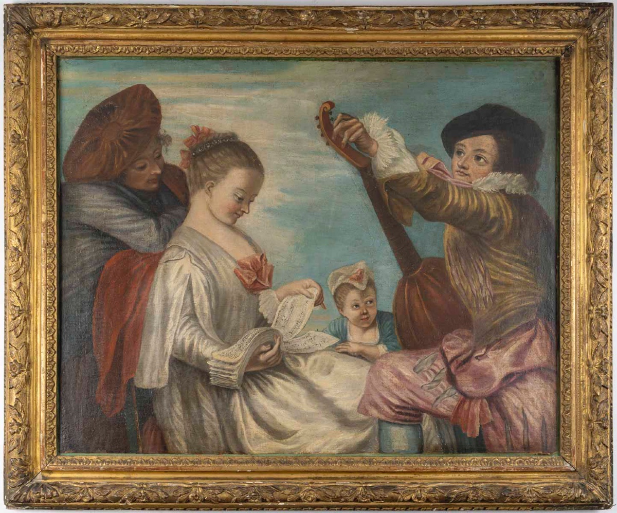 École du XIXe siècle, dans le goût de Jean-Antoine Watteau (1684–1721)  Le Concert