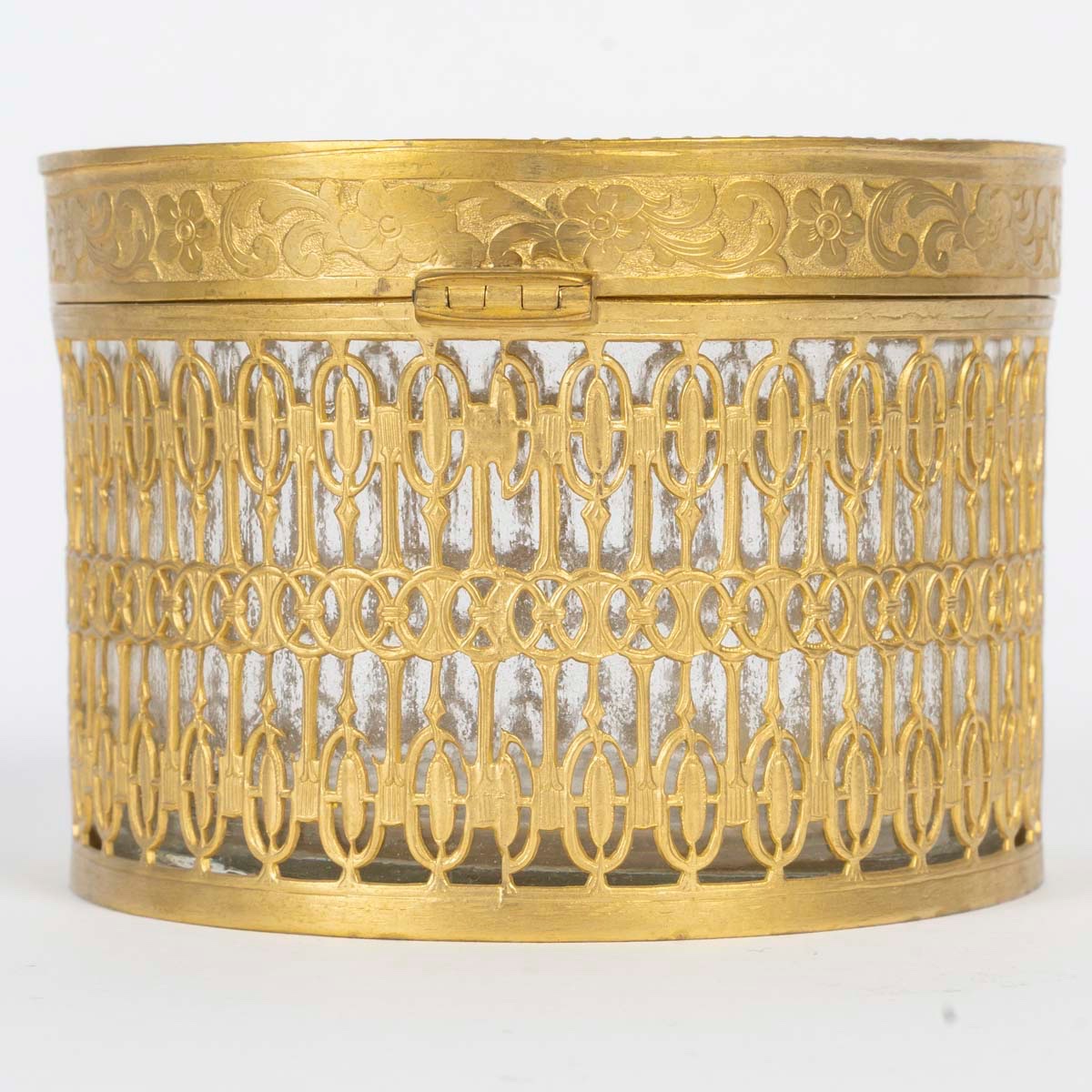 A Gilt Bronze And Pink Enamel Jewelry Box, XIXth Century-photo-6