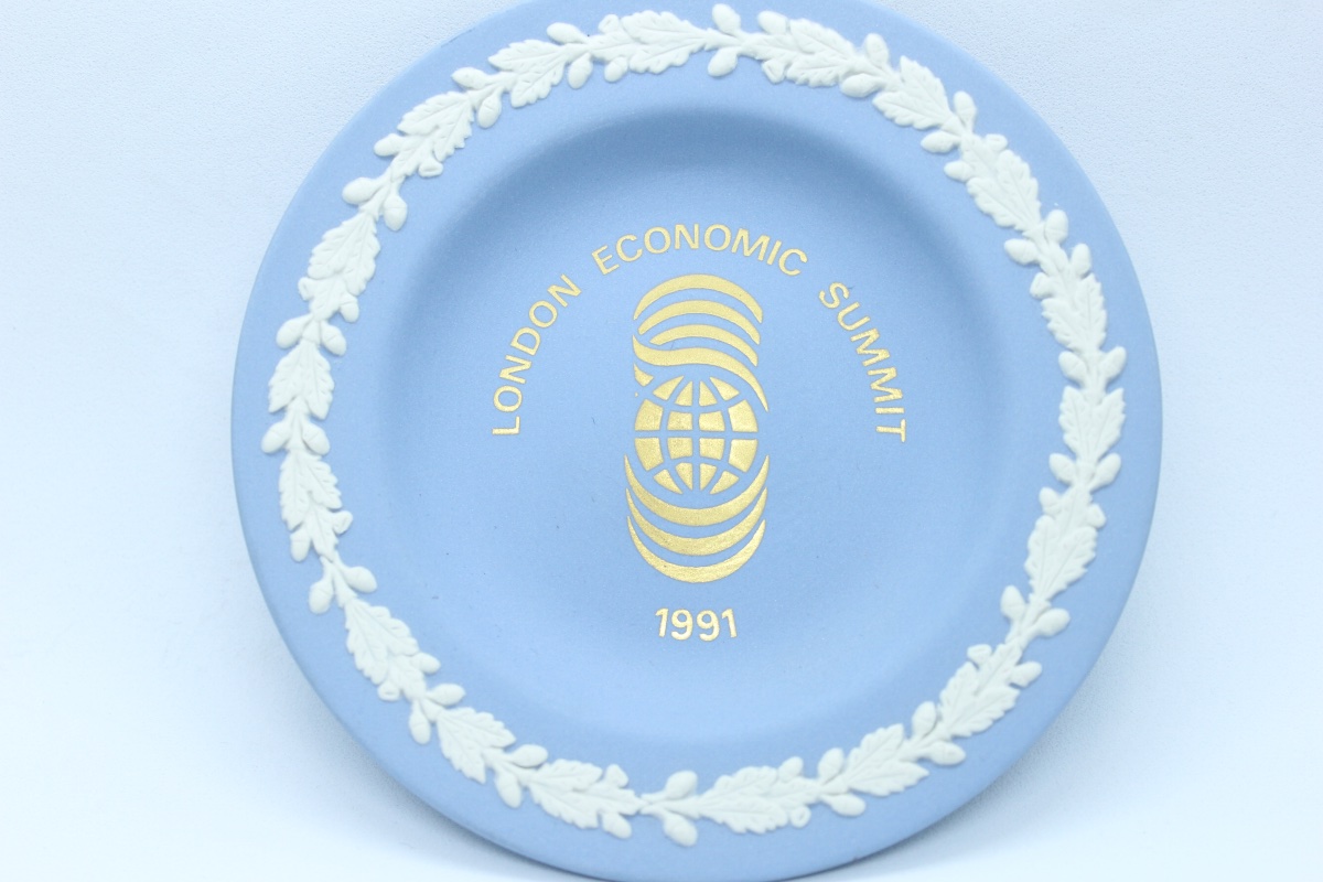 Coupelle Commémorative Wedgwood Jasperware – London Economic Summit 1991 – Made in England-photo-2