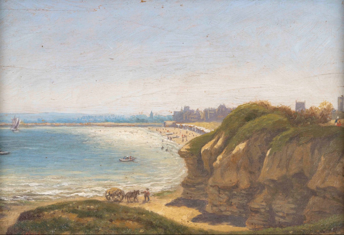 19th-century School  Pair Of Landscapes, Oil On Panel-photo-2