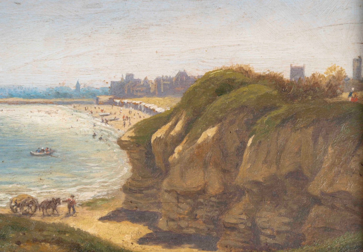 19th-century School  Pair Of Landscapes, Oil On Panel-photo-2