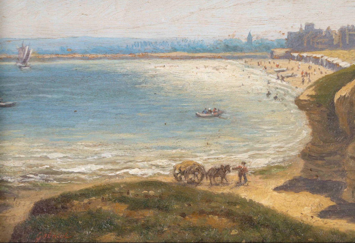 19th-century School  Pair Of Landscapes, Oil On Panel-photo-3