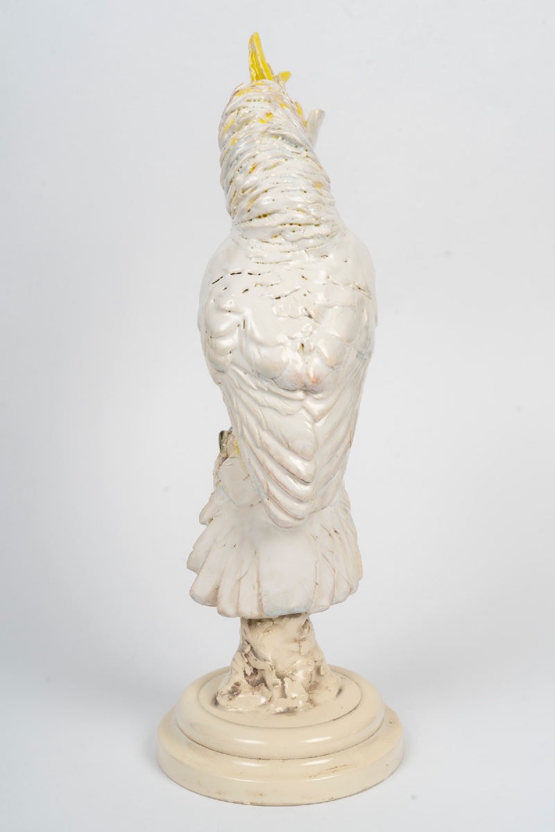 Sculpture de cacatoès en céramique polychrome  Carrieri – milieu du XXᵉ -photo-6