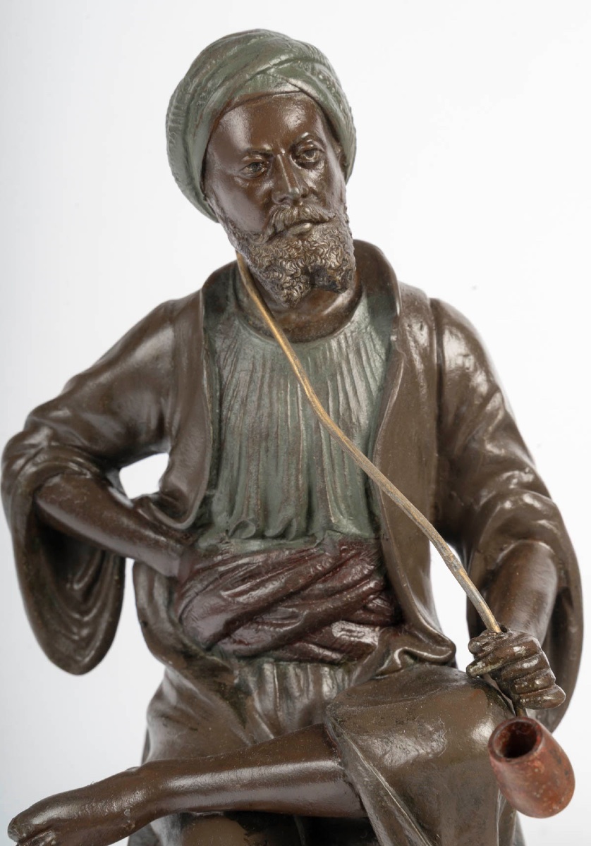 Paire de sculptures orientalistes dans le goût de Louis Hottot – Fin du XIXᵉ siècle-photo-2