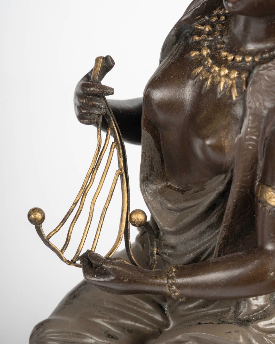 Paire de sculptures orientalistes dans le goût de Louis Hottot – Fin du XIXᵉ siècle-photo-1