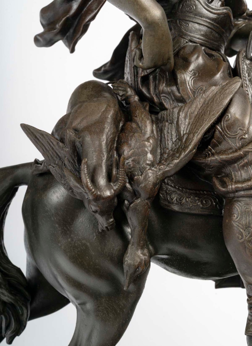 émile Guillemin And Alfred Barye – Arab Horseman. Late 19th–early 20th Century.-photo-3