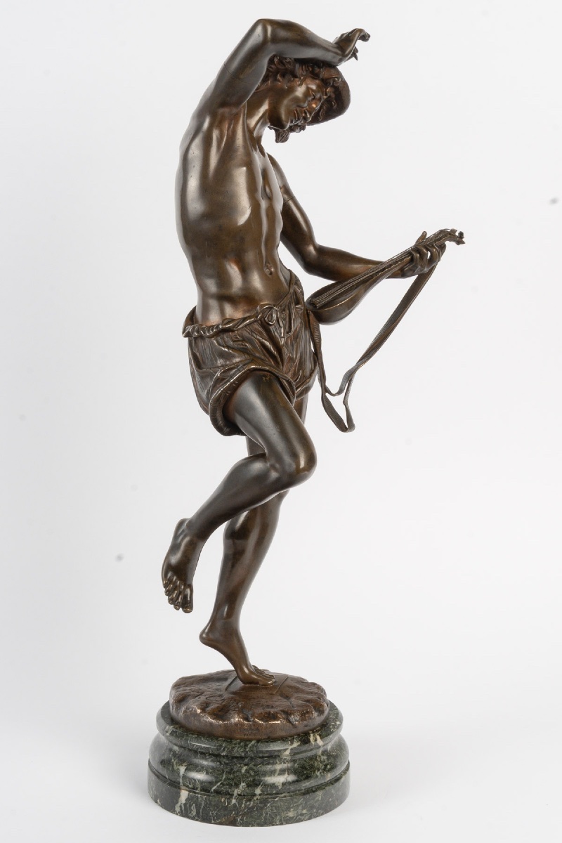 Bronze With A Brown Patina, A. Carrier, Cast By V. Colin & Cie, Paris, Late 19th Century-photo-3