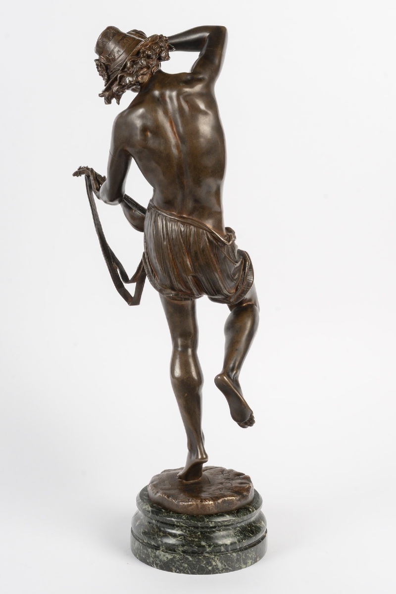 Bronze With A Brown Patina, A. Carrier, Cast By V. Colin & Cie, Paris, Late 19th Century-photo-2