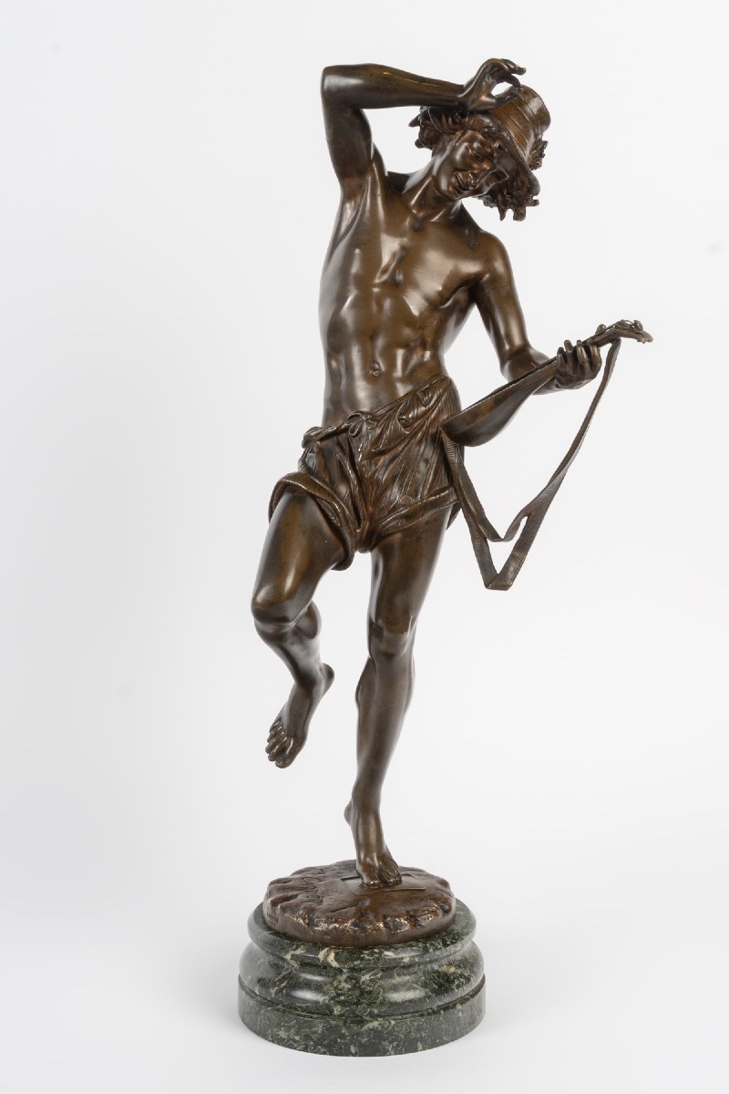 Bronze With A Brown Patina, A. Carrier, Cast By V. Colin & Cie, Paris, Late 19th Century