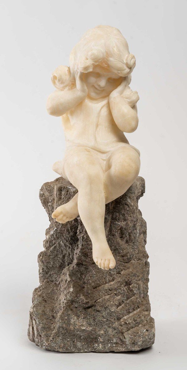 Alabaster Figurine Of A Little Girl