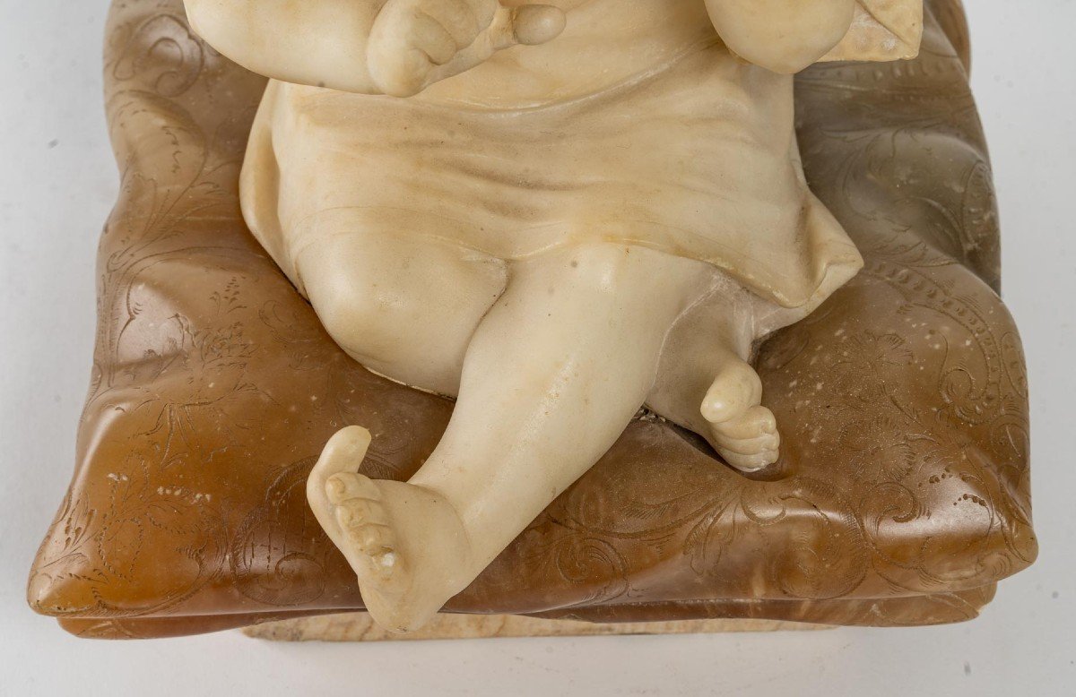 Alabaster Figurine Of A Small Child-photo-1