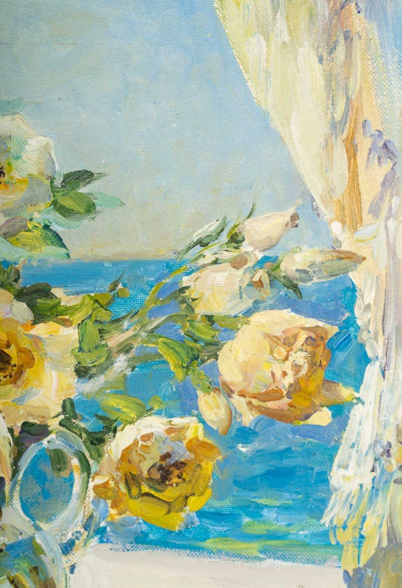 Huile Sur Toile Russe XXÈme SiÈcle -photo-4