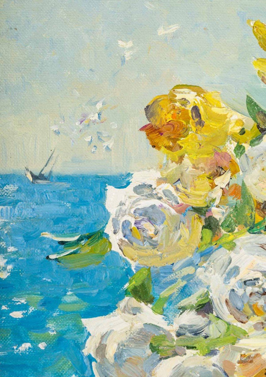 Huile Sur Toile Russe XXÈme SiÈcle -photo-2