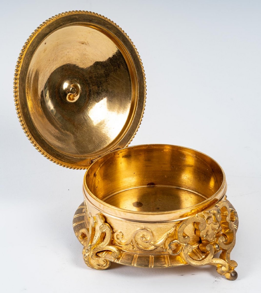 Une Boite Coffret à Bijoux En Bronze Et émail Cloisonné Fin 19ème Siècle -photo-4