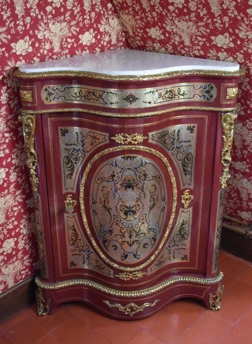 Pair Of Corners In Boulle Marquetry Late Nineteenth Century-photo-4