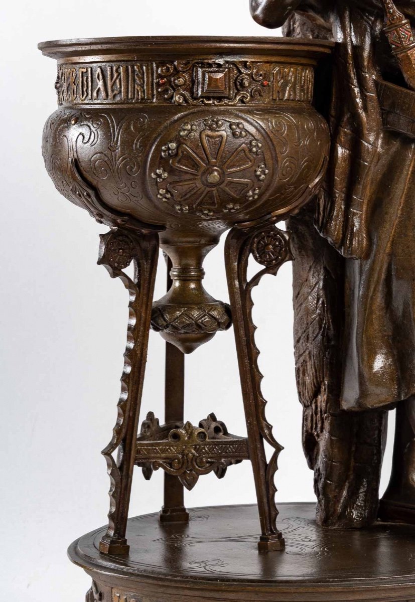 Paire De Sculptures Orientalistes Signés Louis Hottot -photo-3