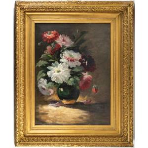 French Work Floral Composition Late Nineteenth Century