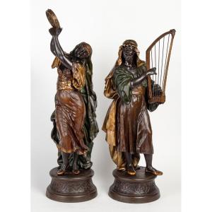 Pair Of Orientalist Sculptures Late Nineteenth Century