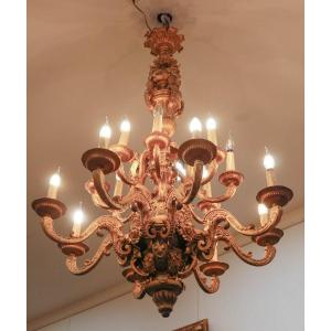 Un Lustre En Bronze Doré Fin XIXème Siècle 