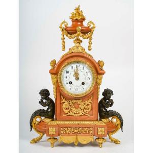 A Beautiful Louis XVI Style Clock Late 19th Century 
