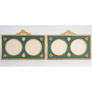 A Pair Of Gilt Bronze Photo Frames Late 19th Century 