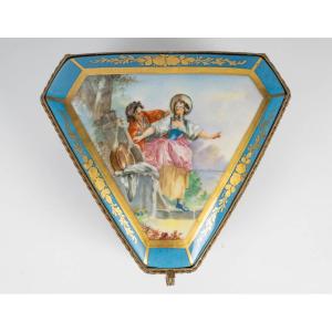 A Sévres Porcelain Jewelry Box, Late 19th Century