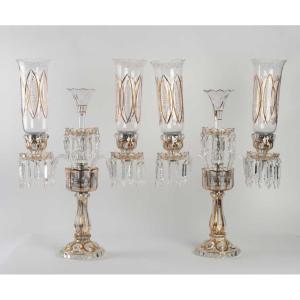 Pair Of Candelabra With Two Arms Of Light