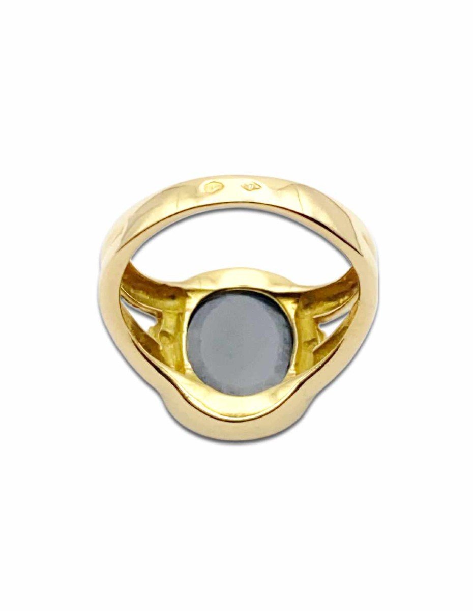 Bague Ancienne Camée Femme Or  & Diamants-photo-3