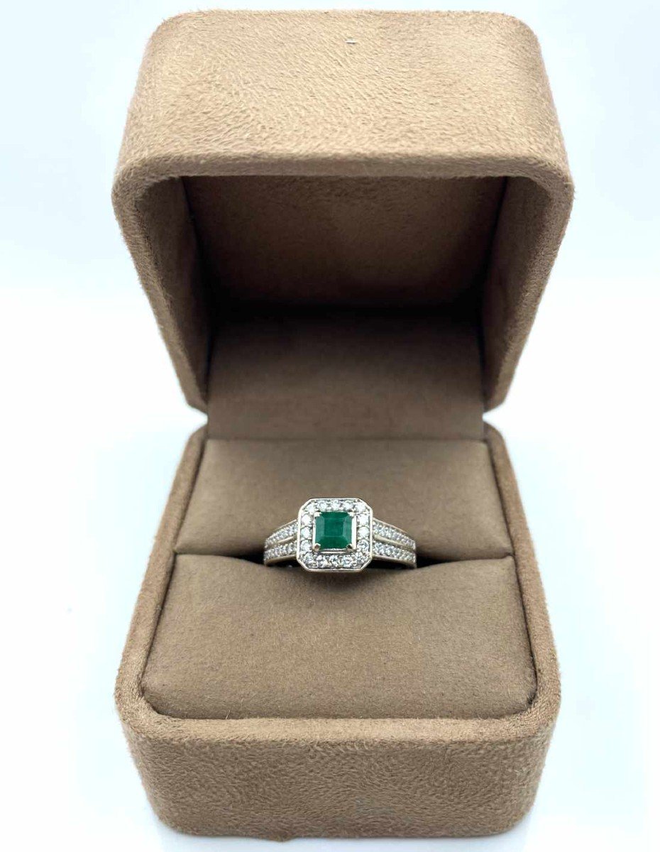 Bague Diamants & Emeraude-photo-1