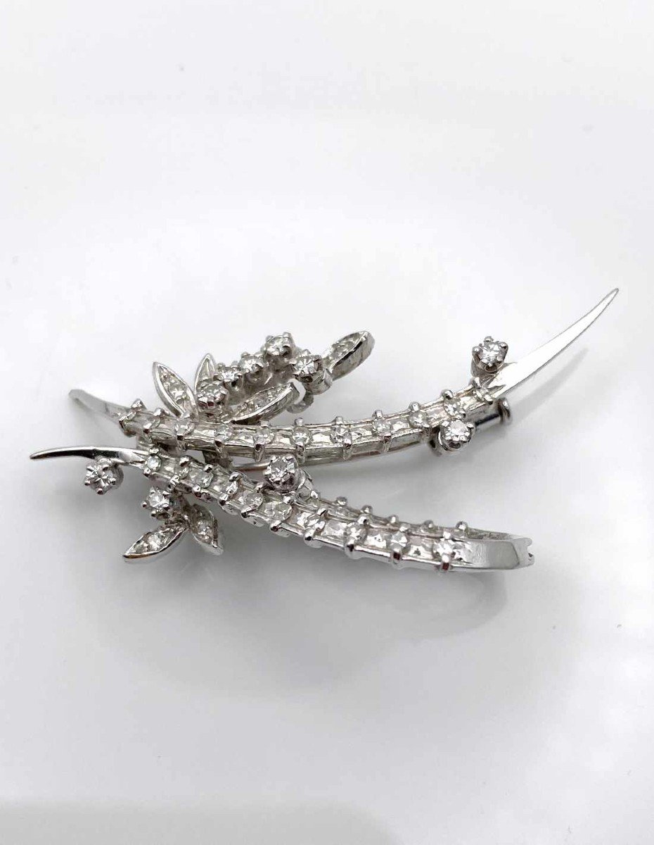 Broche Or Blanc & Diamants-photo-2
