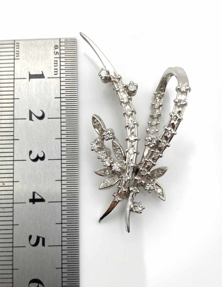 Broche Or Blanc & Diamants-photo-1