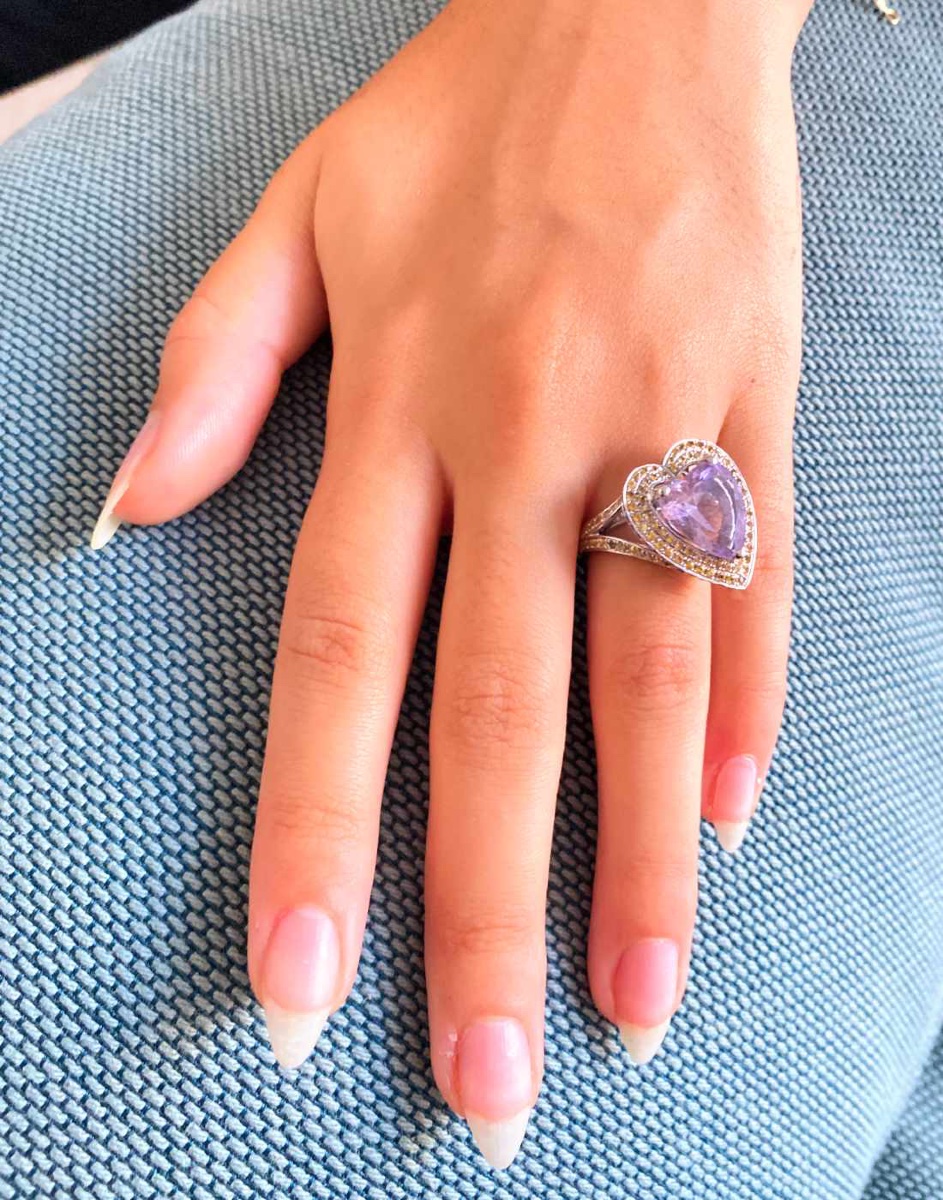 Mauboussin "subtile Raison" Amethyst & Sapphire Ring-photo-5