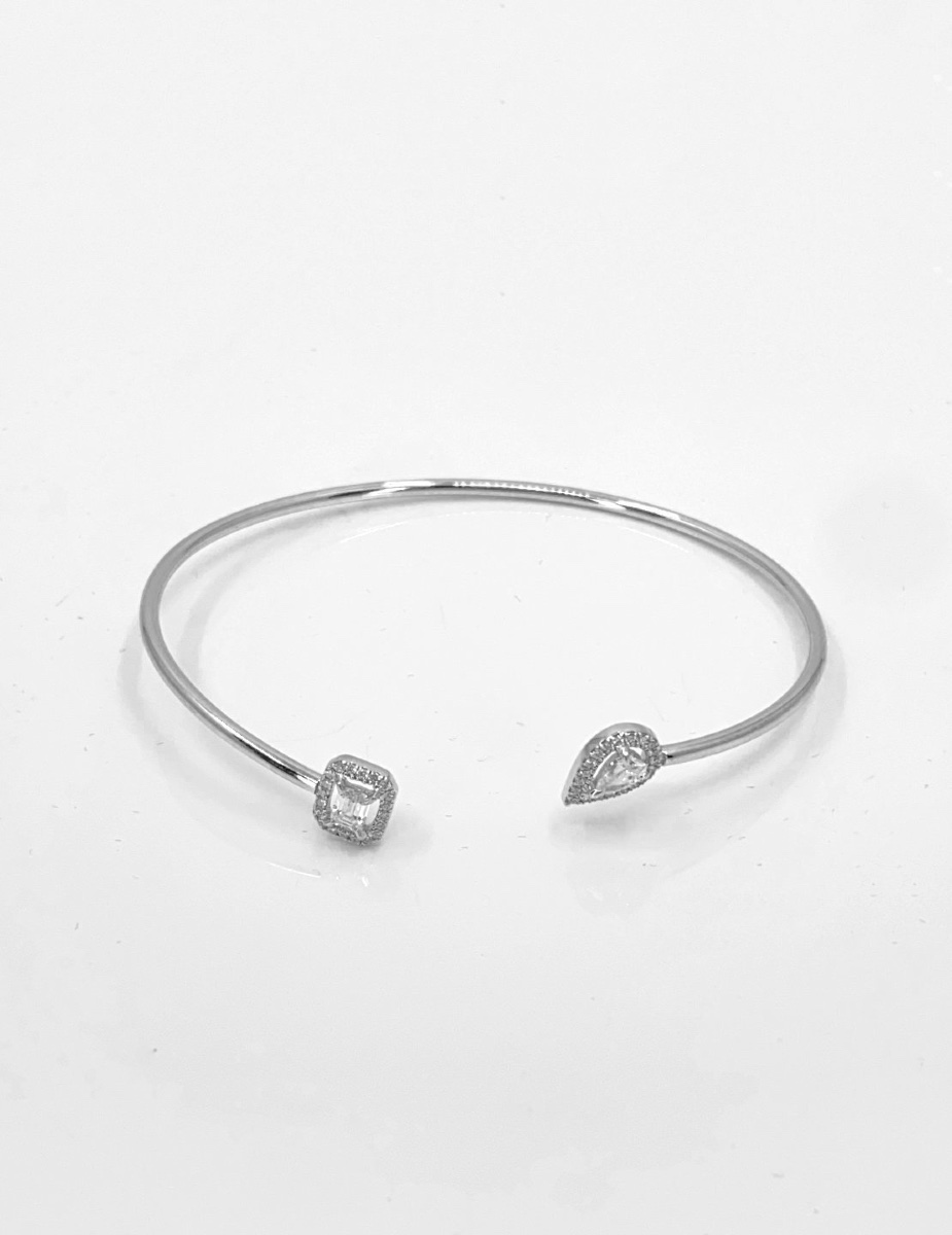 Messika My Twin Toi & Moi White Gold & Diamond Bangle