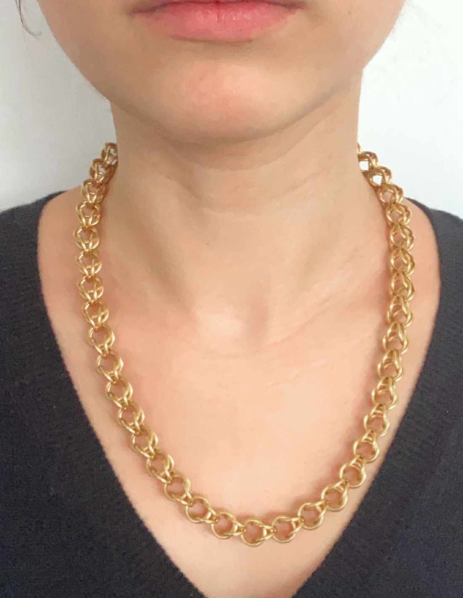 Chaîne Maille Gros Sirop Or Jaune 18K-photo-1