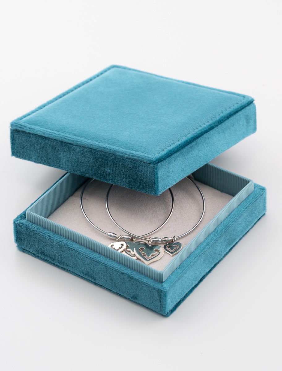 Boucles d'Oreilles Créoles Coeurs OJ Perrin Or Blanc-photo-2