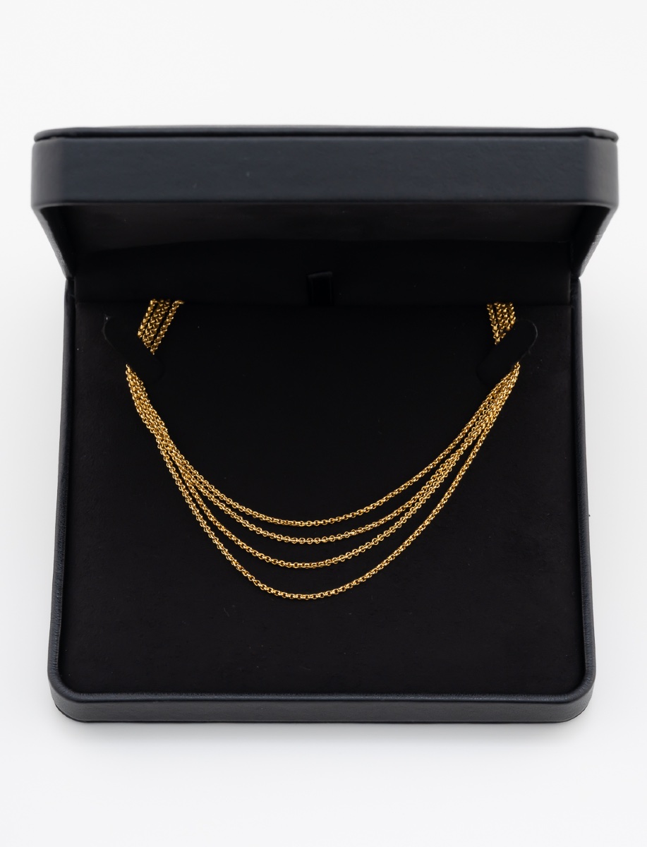 Yellow Gold Multi-strand Necklace-photo-1