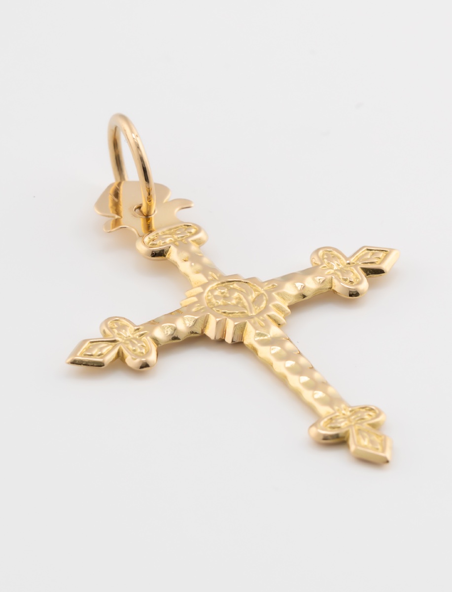 Jeannette Cross In Yellow Gold-photo-2
