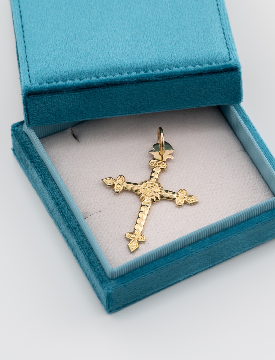 Jeannette Cross In Yellow Gold-photo-4