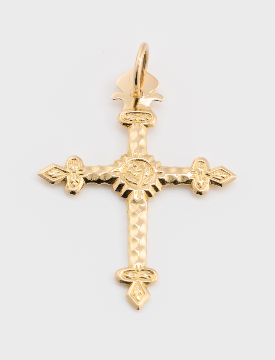 Jeannette Cross In Yellow Gold